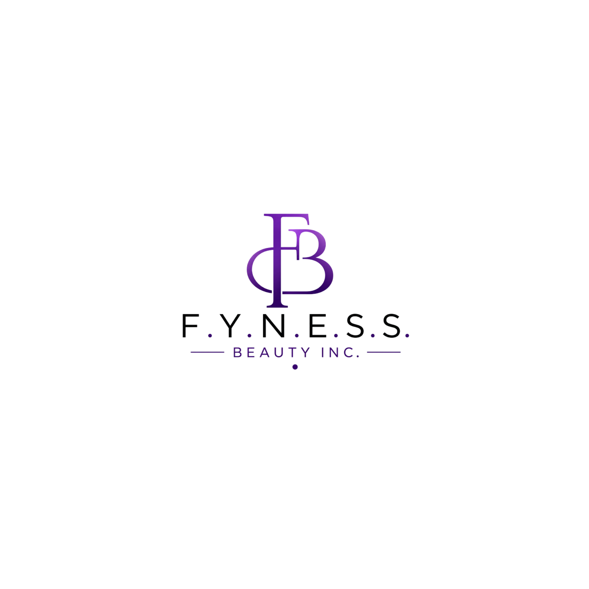 FYNESS Beauty Inc. monogram logo - Beauty and Aesthetics Instagram